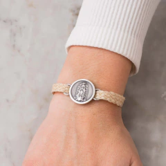 Pulsera pasante soga- Virgen de Guadalupe