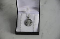 Dije San Benito 22mm - Aurelia Plata fina