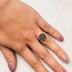 Anillo Trébol 4 hojas (ovalado)