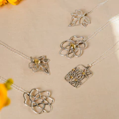 Dije Nube Calada Gold (Plata 900) - comprar online