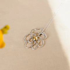 Dije Nube Calada Gold (Plata 900)