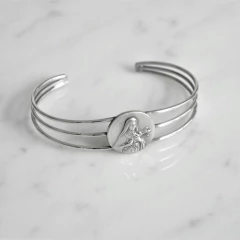 Pulsera 3 hilos- Santa Teresita