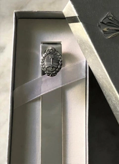 Señalador Plano- Escudo Nacional - Aurelia Plata fina