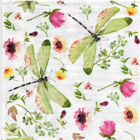 Servilleta decoupage LIBÉLULAS - comprar online