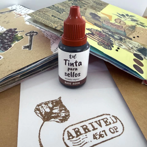 Tinta para sellos MARRÓN