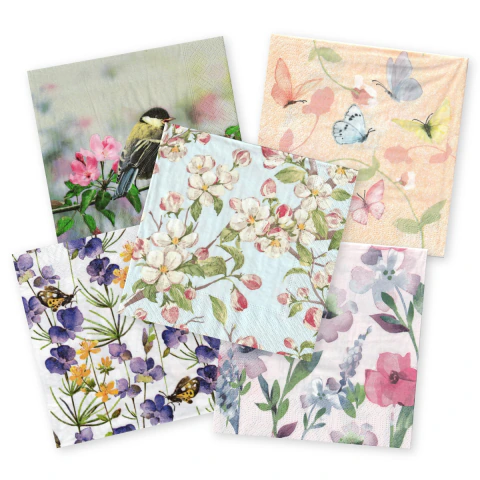 Pack servilletas decoupage X5