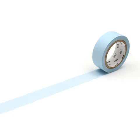 Washi MT - basic SOLID PASTEL CYAN (celeste)