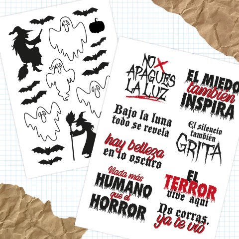 Stickers transparentes TERROR - comprar online