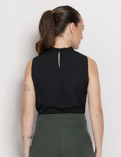 Blusa Sem Mangas Preguinhas Ana