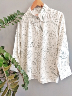 Camisa Manga 7/8 Cravos em Flor - Mosfet Store