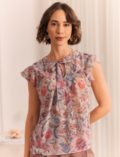 Blusa Floral Chifon Melissa na internet
