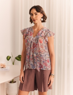 Blusa Floral Chifon Melissa - loja online