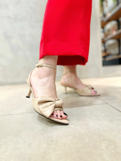Sandália Salto Baixo Laço Aline