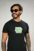 CAMISETA AZTEC LONGLINE PRETA NOME VERDE