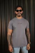 CAMISETA AZTEC BÁSICA MALHÃO CINZA