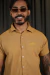 CAMISA AZTEC BOTÃO LINHO BEGE