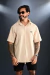 CAMISA AZTEC BOTÃO TRICOT OVER BEGE - comprar online