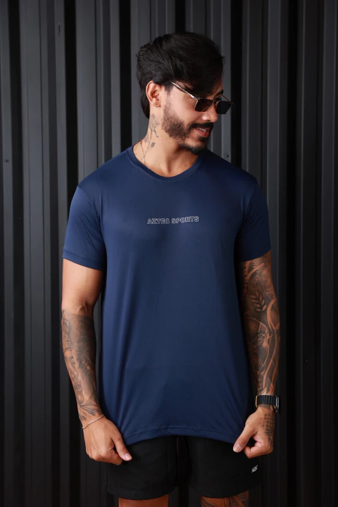 CAMISA AZTEC DRY FIT AZUL MARINHO