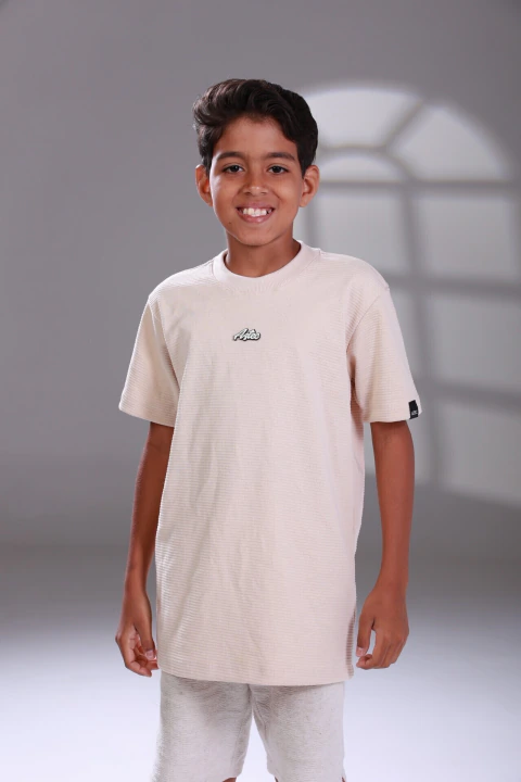 CAMISETA AZTEC INFANTIL OFF WHITE