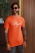 CAMISETA AZTEC LONGLINE LARANJA ASSINATURA