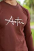 CAMISETA AZTEC MANGA LONGA MARROM ASSINATURA - comprar online