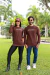 CAMISETA AZTEC MANGA LONGA MARROM NOME - comprar online
