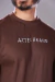 CAMISETA AZTEC OVERSIZED MARROM FRASE
