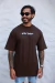 CAMISETA AZTEC OVERSIZED MARROM NOME
