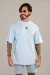 CAMISETA AZTEC OVERSIZED AZUL BEBE METAL na internet