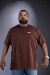 CAMISETA AZTEC PLUS SIZE MARROM