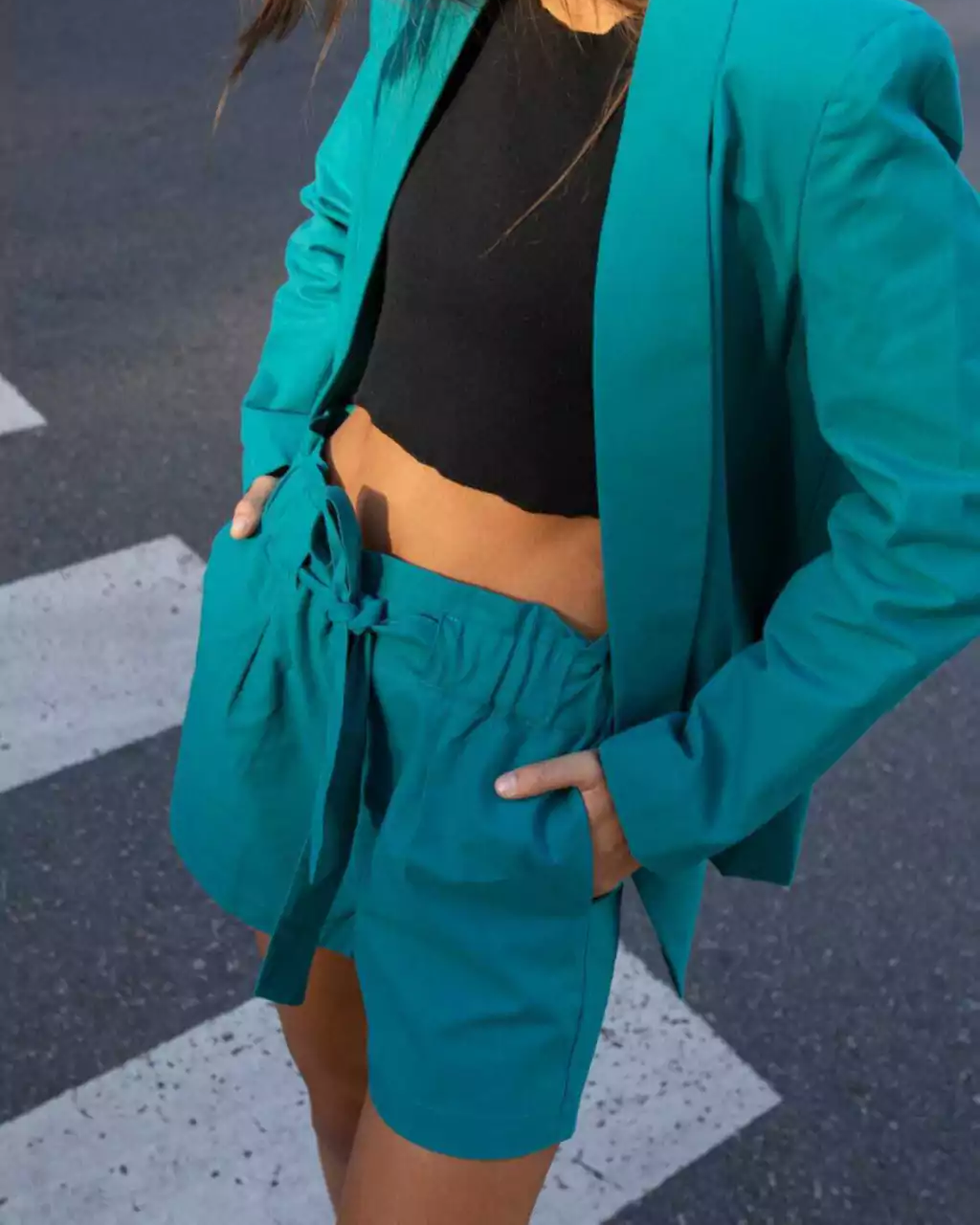 Short Mónaco Esmeralda Oscuro
