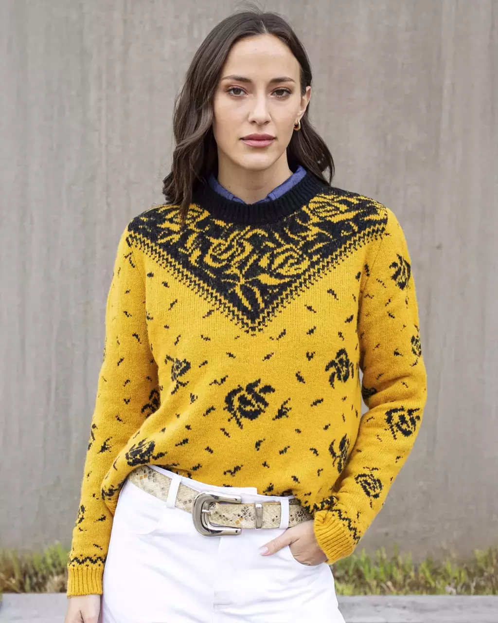Sweater Mohair Maíz