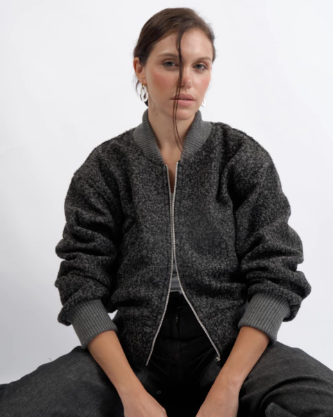 Campera Nina Gris