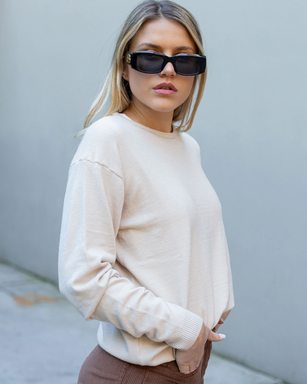 Sweater bossa July hueso
