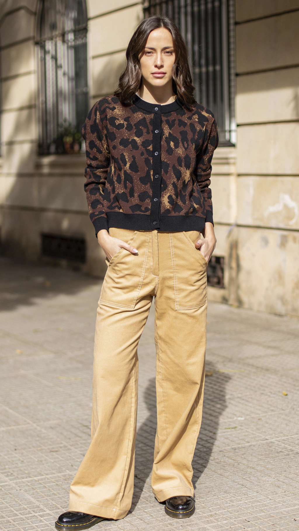 Cardigan Print Toffee