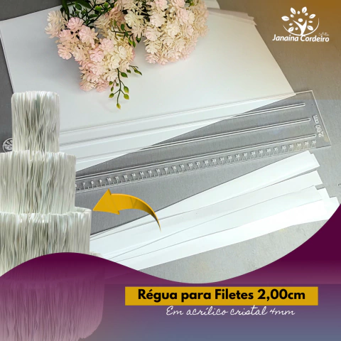 Régua em acrilico para filetes 1,50cm ou 2,00cm on internet