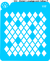 932 - Stencil Losango com falha P