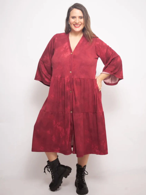 VESTIDO CAMISERO ESTAMPADO ART 346 - tienda online