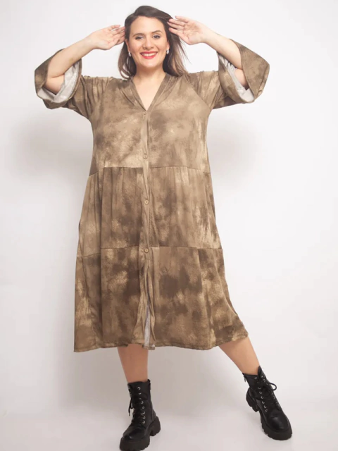 VESTIDO CAMISERO ESTAMPADO ART 346