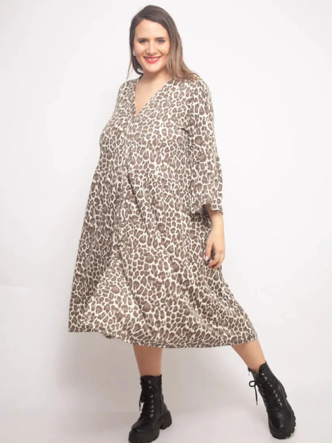 VESTIDO CAMISERO ESTAMPADO ART 346