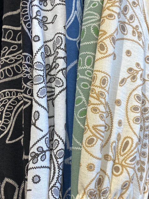 Pantalón Largo Málaga Tela Bordada - Al Aniz 