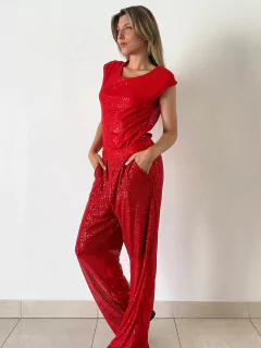 PALAZZO LENTEJUELAS CON FORRO ART 472 - comprar online