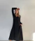 VESTIDO ESCOTE V NEGRO LISO ART 518 en internet