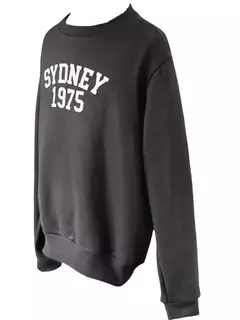 Moletom Flanelado Preto estampa sydney - Menina&Moça