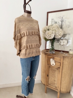 Remera Tejida Penelope Camel - comprar online