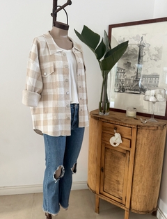 Camisaco Tejido Cecilia Beige - Marucca