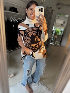 Polerón Tigre Beige - comprar online