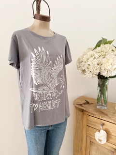 Remera Heart Gris - comprar online