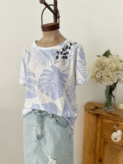 Remera Roberta Celeste