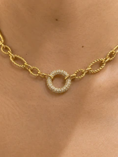 CHOKER GOLIAT - ACERO DORADO - comprar online